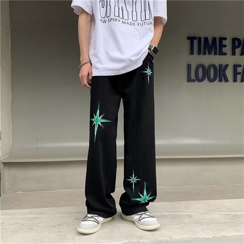 美式牛仔裤男春秋新款休闲直筒裤NZ901P45,男装牛仔裤,星座1116-2