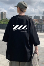 Q11128-P30春夏季七分袖t恤男大码五分袖男短袖中袖，男装T恤，电商A040