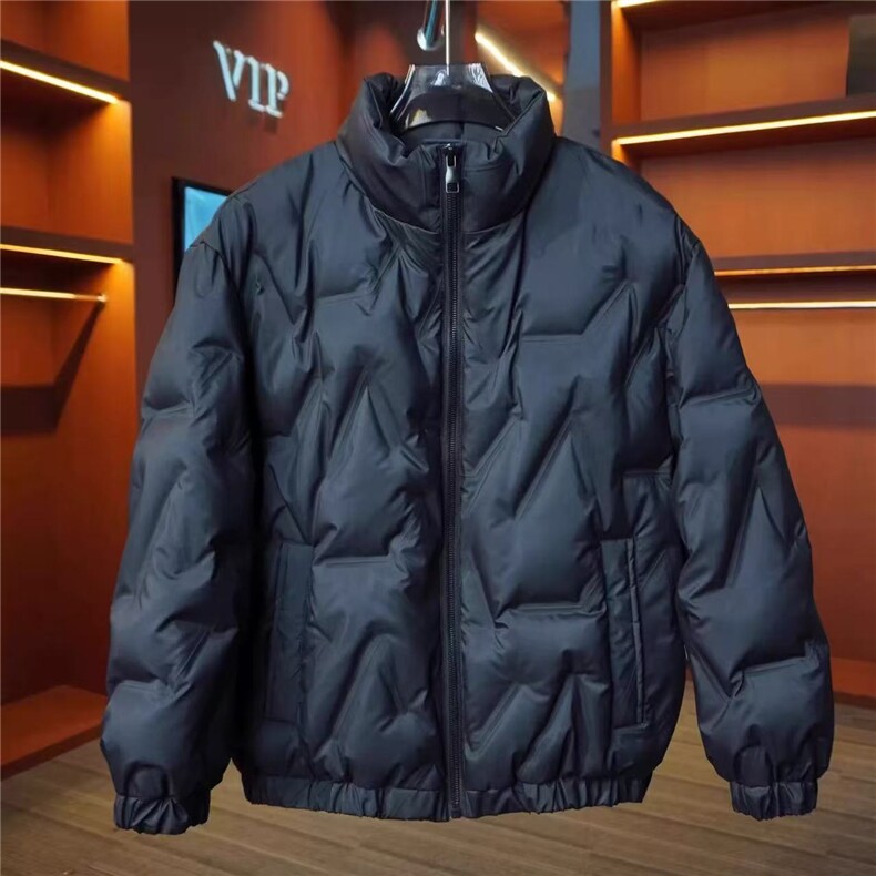 主推足货有报告轻薄压褶羽绒服潮高领外套明星同款YR2369图片