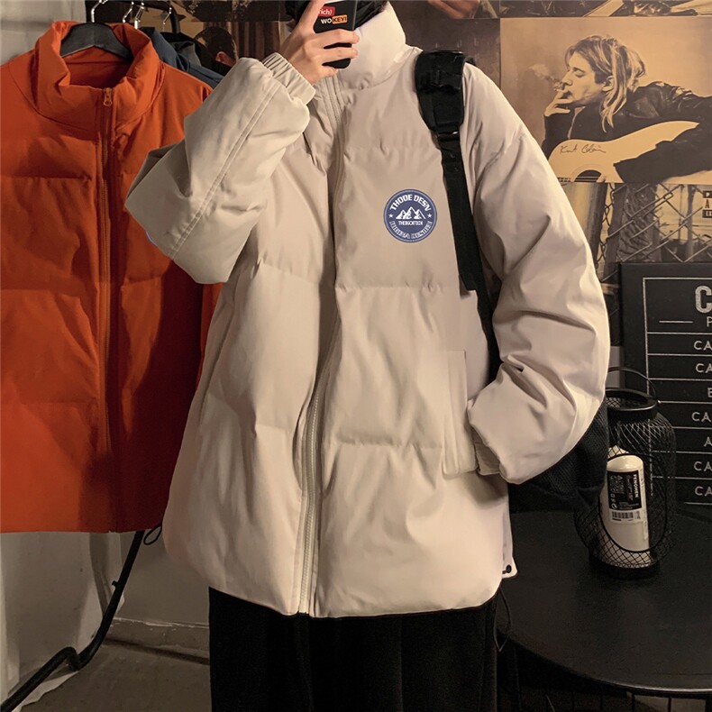 秋冬新款韩版加绒加厚保暖立领宽松棉服外套男MY2050P95控118,男装棉衣,电商A268A