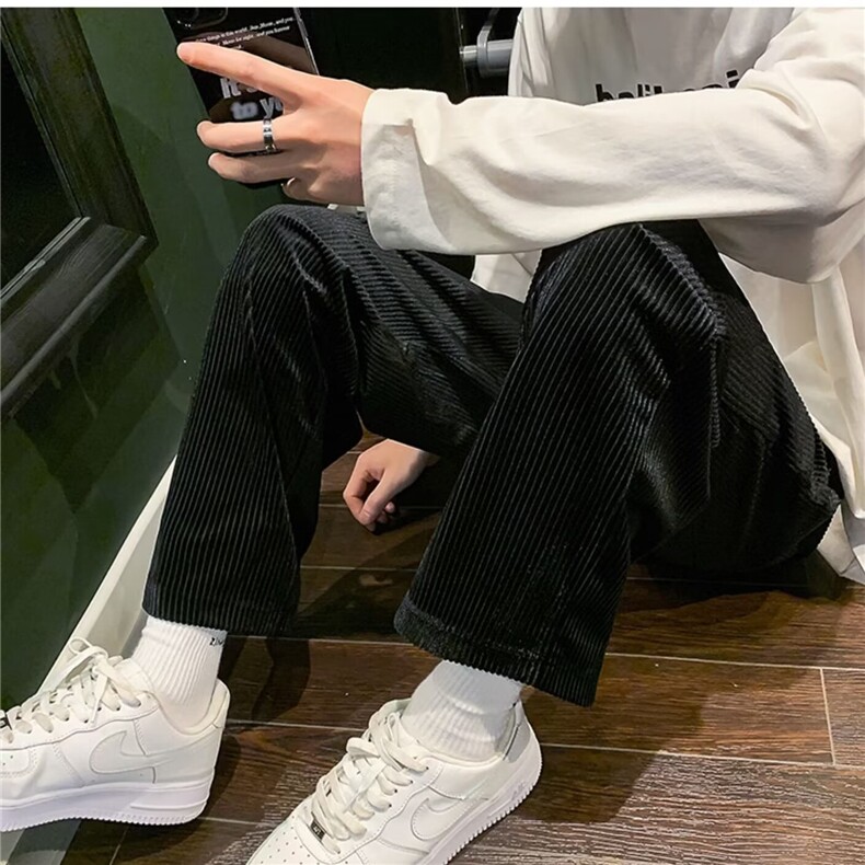 文艺慵懒ins流行气质休闲长裤日系百搭新款原宿潮流简约时尚，女装休闲裤，星座1210-1