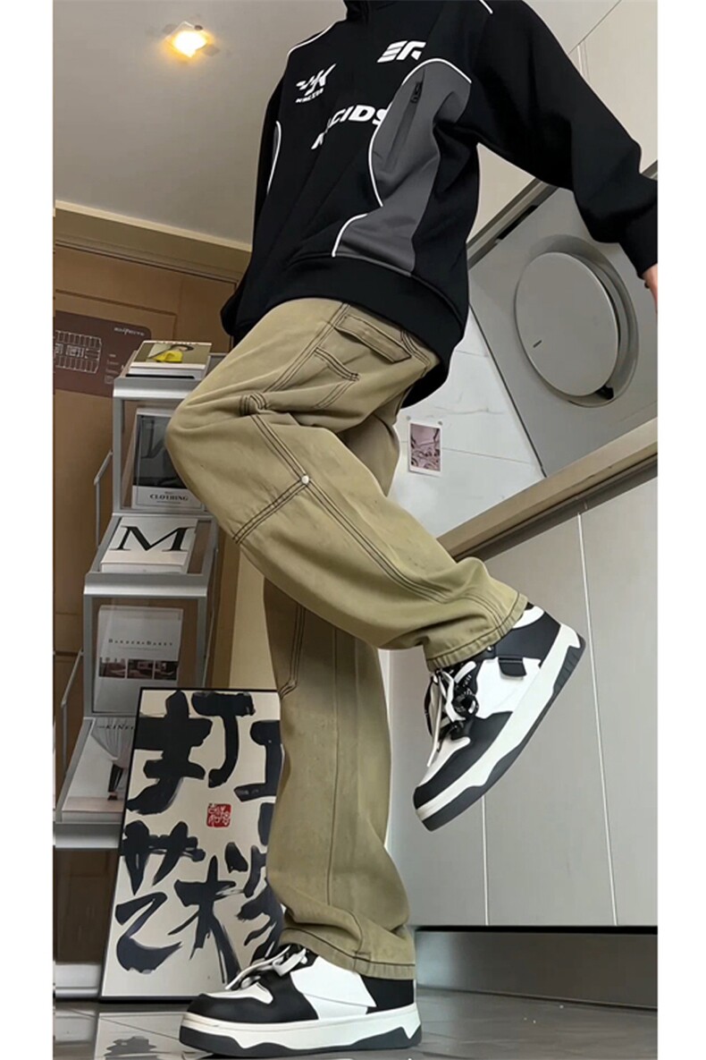 春秋现货伐木工装牛仔裤男宽松直筒GK07-P55-限价68,男装牛仔裤,星座310A-1