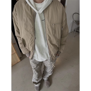 美式复古飞行服夹克男女春秋休闲短款bomber外套上衣LJK88966-P73图片