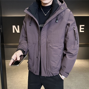 新标连帽轻奢男羽绒服现货高品质情侣保暖外套数据款Y9806-P235图片