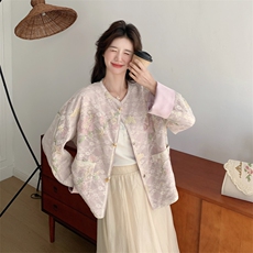 档口现货2026春秋新款女装新中式闲风衣短外套507-p160-k238，女装短外套，2C266