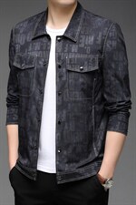 HPN688056秋装男士夹克服装翻领外套上衣商务休闲四季男装P138，男装夹克，电商B360