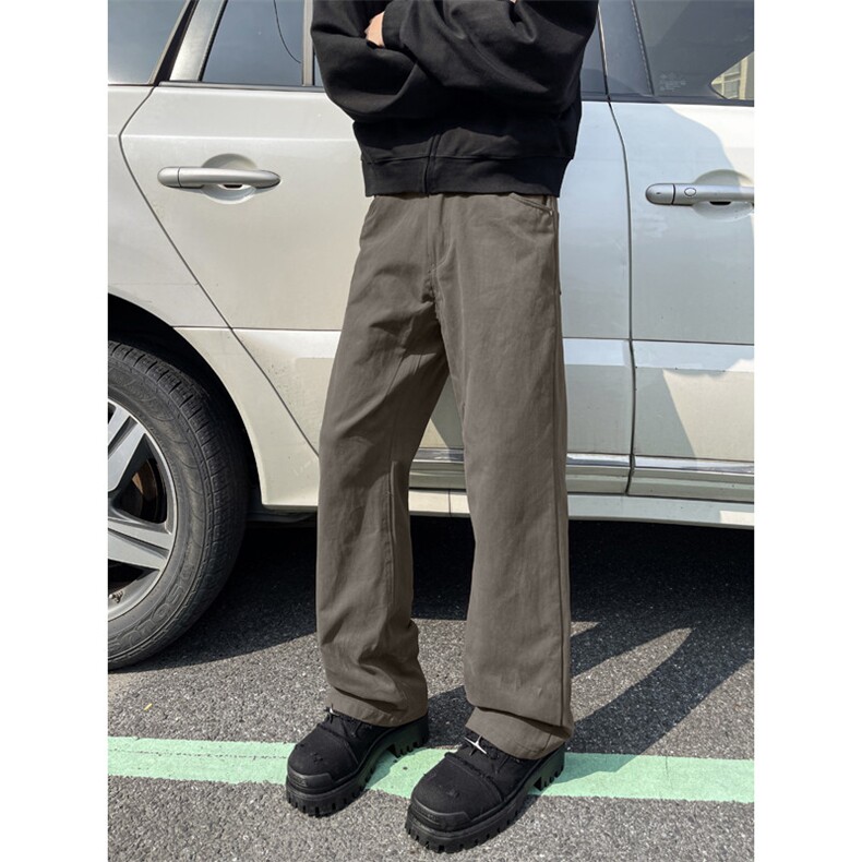 美式复古高街工装裤男直筒阔腿休闲裤潮流ins长裤K043-P50图片