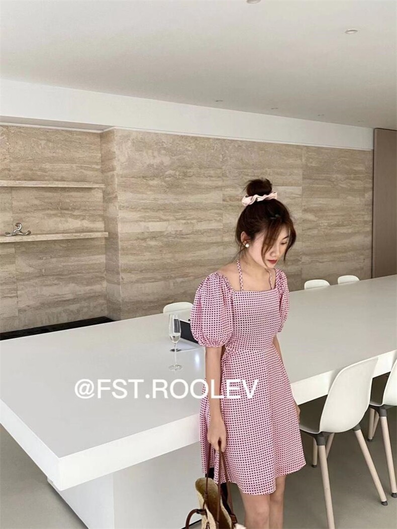 露腰连衣裙，女装连衣裙，FST