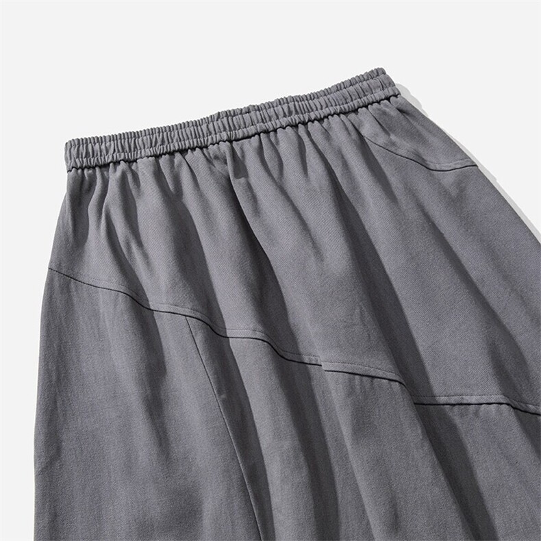 白底平铺春夏大码日系工装哈伦垮裤港风垮裤休闲裤男女K278/P60,男装休闲裤,钱塘713