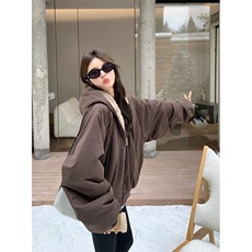 两面穿现货重磅短款座山雕棉衣男女双面穿毛毛绒棉服加厚外套，男装棉衣，电商A486-1