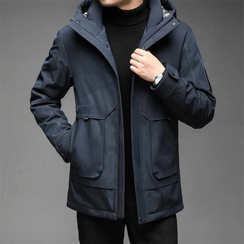 中老年羽绒服男士宽松中年爸爸装休闲冬季外套潮QLMF82102-P290,男装羽绒服,电商B212（原钱塘6029）