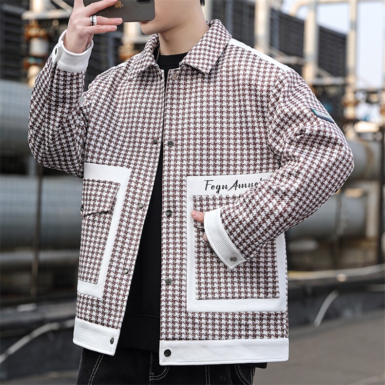 2023-403-2-JK3006-P85男士抖音精品质款夹克外套翻领印花-,男装夹克,星座1018-1​