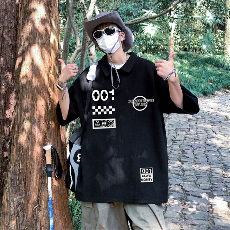 电商DSA028-PL21Z406P30100聚酯夏季新款华夫格短袖POLO衫男,男装T恤,电商A028