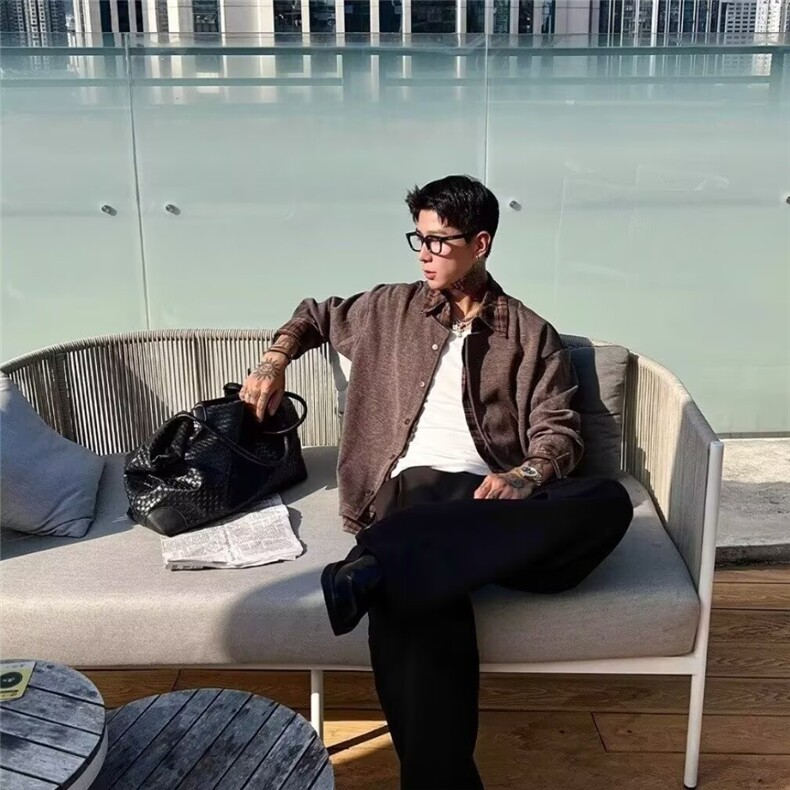 MM508-P70美式新款复古休闲慵懒风针织开衫毛衣,男装针织衫/毛衣,星座617A-2