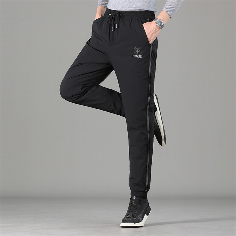 冬季新款男士时尚休闲细带保暖运动90绒羽绒裤YYYK5212-P126，男装棉裤，钱塘6003A(原)4033A