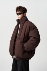 有长图冬季复古休闲羽绒棉衣服男潮宽松立领棉袄外套MF00828/P100，男装棉衣，电商B316