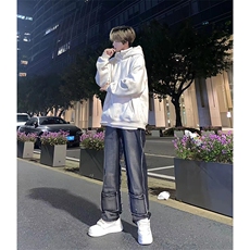 自家图，牛仔裤男秋冬微喇叭cleanfit裤子-KZA40-P60，男装牛仔裤，星座1007（原301D）
