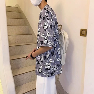男圆领T恤五分袖T603P25图片
