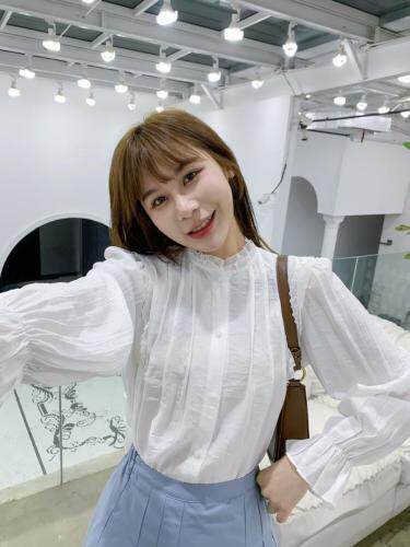 日韩甜美风小衫，女装，麦筱萌