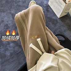 冬季加绒加厚休闲裤男女宽松保暖裤kk346p55，男装休闲裤，星座712