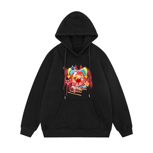 白底 新款秋季时尚百搭宽松字母印花卡通连帽卫衣W622001P40控58图片