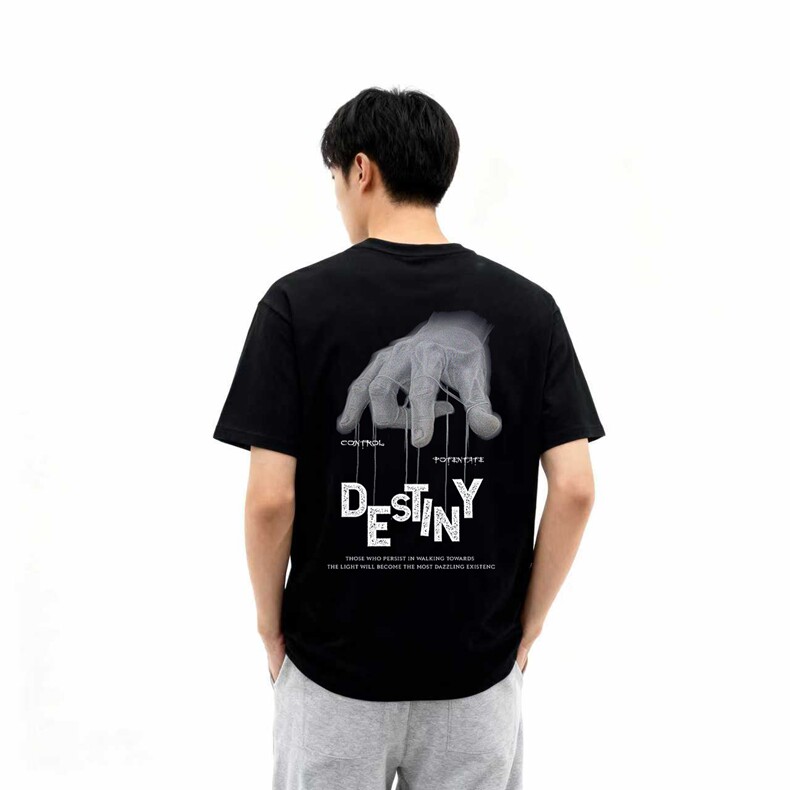 重磅日系男短袖t恤夏季ins潮牌大码宽松百搭休闲半袖体恤衣服，男装T恤，星座1409-3