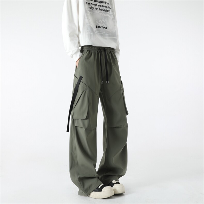 秋装宽松直筒大码阔腿工装裤美式弯刀裤xz405-K2002-P5579.9,男装工装外套,星座405