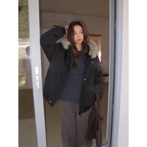 1506/QS61050/P92毛领夹棉工装棉服图片