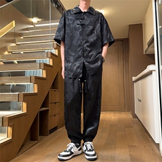 特价风短袖衬衫黑色现货白色下架货号DX01M-5XL，男装衬衫，电商B325