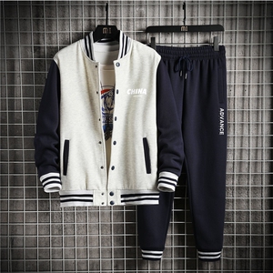 2025新款棒球服运动套装情侣宽松大码两件套XZ102A-4-8602-P95图片