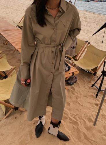 秋冬风衣式衬衣裙～，女装风衣，U SAY(3F)