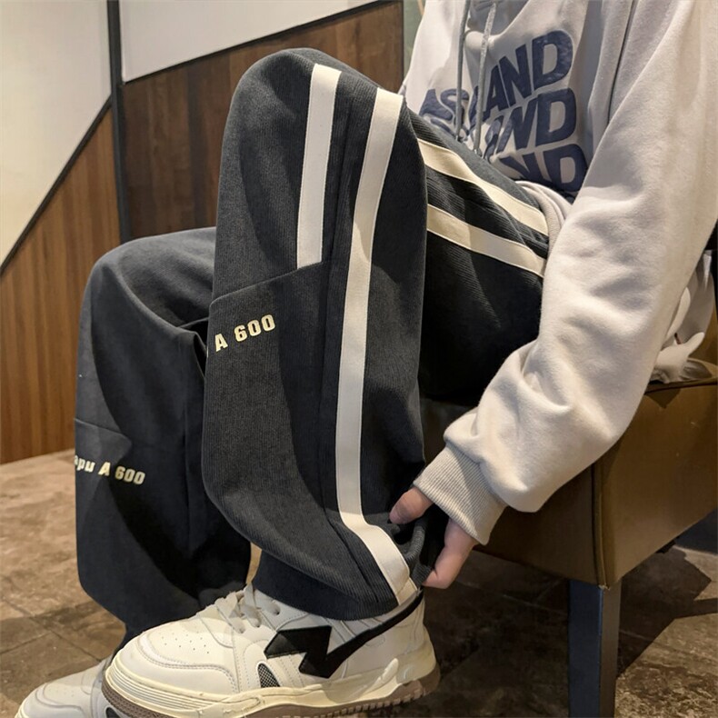 ！2025秋冬青少年直筒休闲裤灯芯绒长裤WK2065特P38加绒45图片