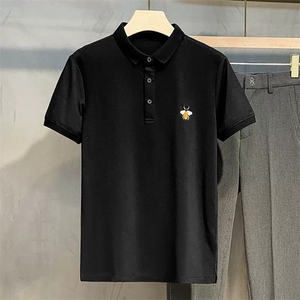 1506-1/TGP70081彩色小蜜蜂刺绣Polo/P39纯色刺绣polo男士短袖T恤
