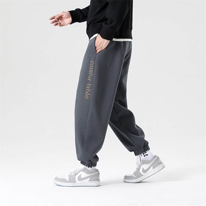M-8XL 新疆棉 秋季新款大码束脚潮流休闲裤 109-K112-P50图片
