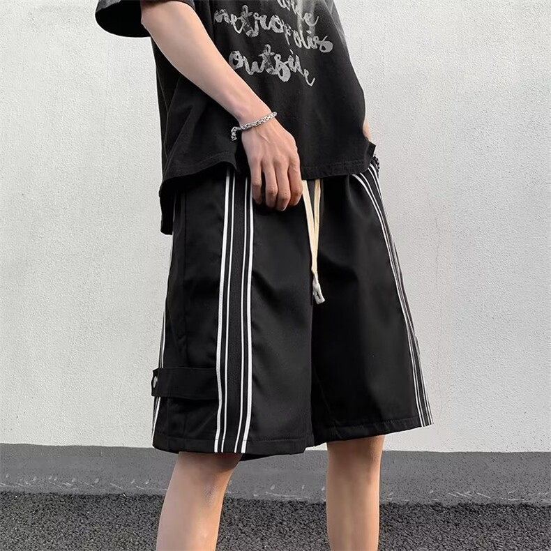 夏季运动裤休闲裤短裤潮牌潮中裤宽松型百搭工装五分裤D6057-P28,男装休闲裤,星座1008