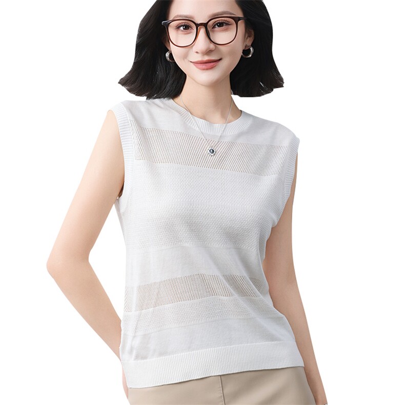 2025夏季新款纯棉内搭吊带背心女士外穿无袖一体针织打底无袖上衣,女装背心吊带,冀清阳荣