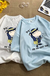 HT73240-P22 华夫格t恤男短袖男大码五分袖图片