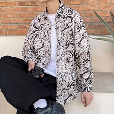 2023男春秋情侣宽松休闲衬衣RC58P30，男装衬衫，星座1116-2