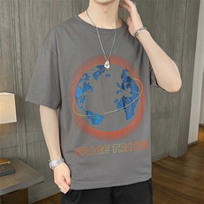 短袖T恤店主风男士纯棉印花手感上衣舒适TC3095-P25，男装T恤，星座717