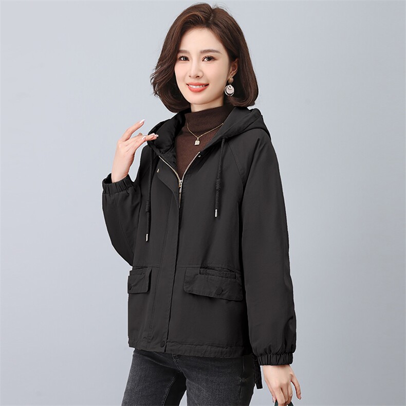 2023年冬季时尚潮流休闲加绒加厚派克服,女装派克服,独衣靓