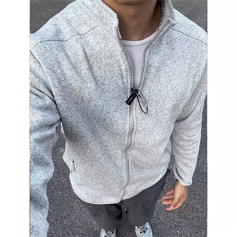 网图现货情侣户外运动立领开衫抓绒休闲夹克外套男女W56-P70，男装夹克，星座1505