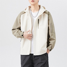 秋季宽松夹克男撞色冲锋衣外套DSA157B-JK7839-P70，男装夹克，电商A157B