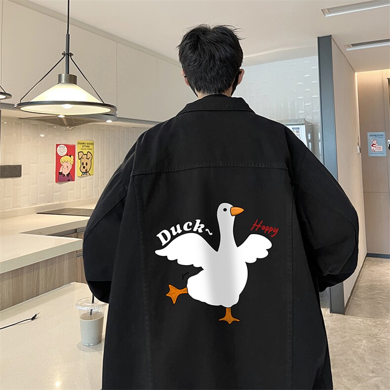 牛仔夹克男大码牛仔外套男茄克NJ77273-P60加绒款-P75,男装夹克,电商A040