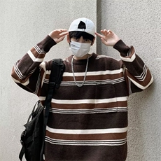 B305P42秋冬男装毛衣条纹线衫打底衫男装日系休闲时尚，男装针织衫/毛衣，星座512-6