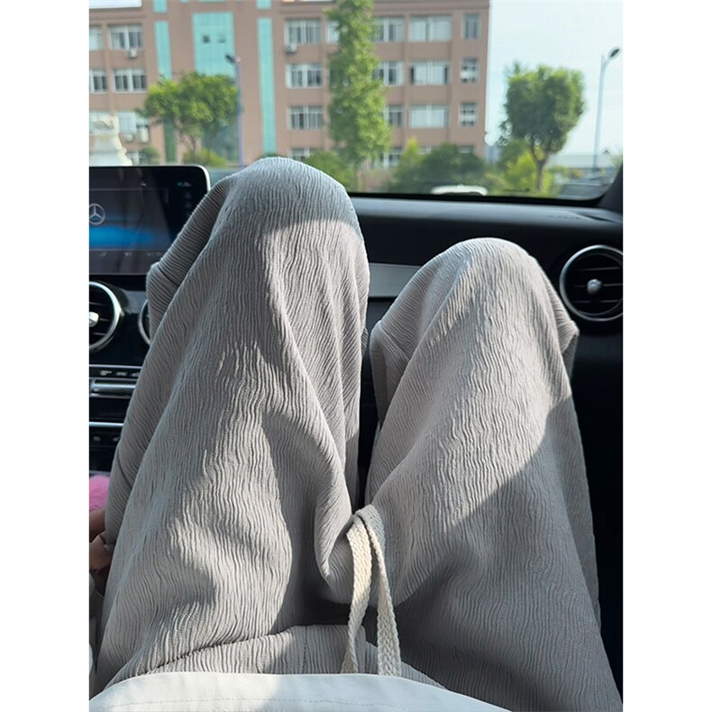 特批P30无差价秋季复古港风潮流肌理感男宽松百搭休闲裤K24009,男装休闲裤,电商A001