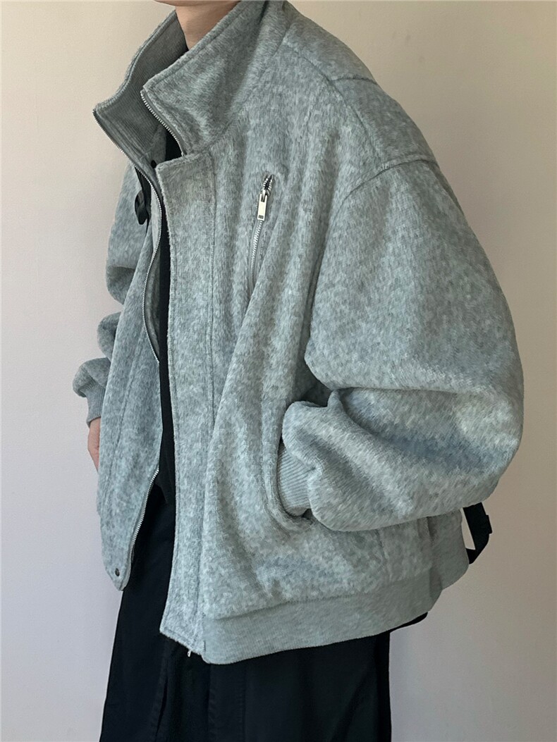 现货立领羊毛呢夹克外套秋冬加厚呢大衣A351-AJ2602-P125,男装夹克,电商A351