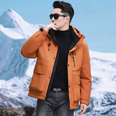 实体男士连帽休闲羽绒服户外系列大货主推，男装羽绒服，钱塘207-1