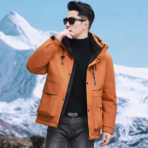 实体男士连帽休闲羽绒服户外系列大货主推,男装羽绒服,钱塘207-1