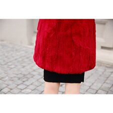 中长款连帽韩版百搭时尚气质休闲优雅甜美修身皮草无袖2020年冬季，女装皮草，央宝儿