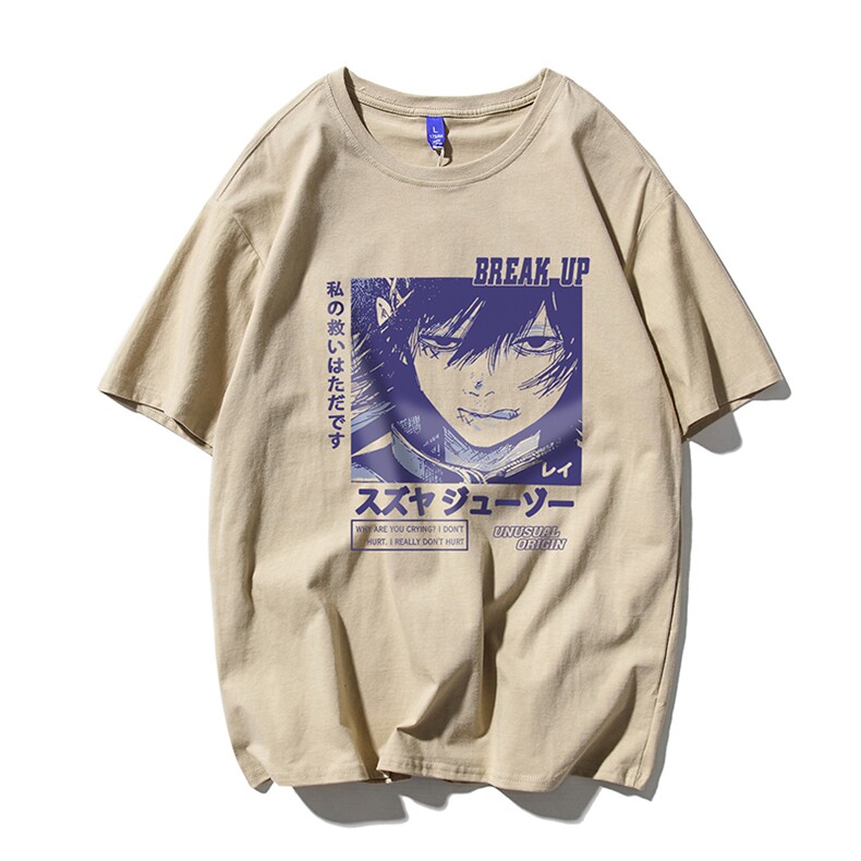 T恤潮流圆领男港风印花2024新款白底平铺衫时尚DS-B299-ZY1195P25,男装T恤,电商A061-1